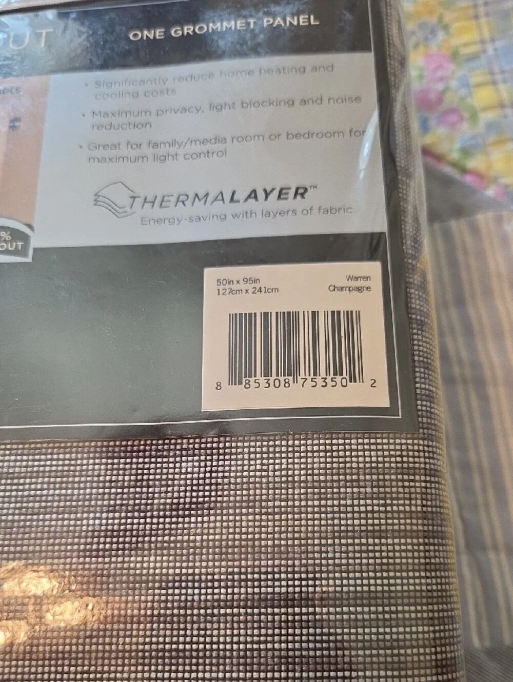Eclipse 100% Blackout Grommet Curtain Panel - Taupe/Brown